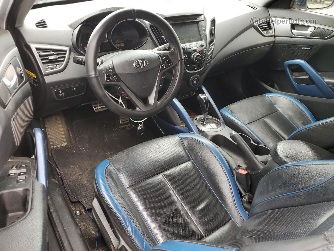 2013 Hyundai Veloster Turbo Серебряный vin: KMHTC6AEXDU145364