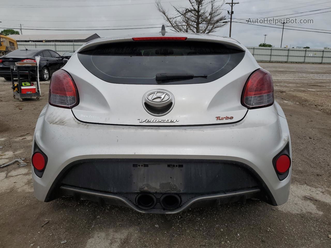 2013 Hyundai Veloster Turbo Серебряный vin: KMHTC6AEXDU145364