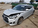 2013 Hyundai Veloster Turbo Серебряный vin: KMHTC6AEXDU151178