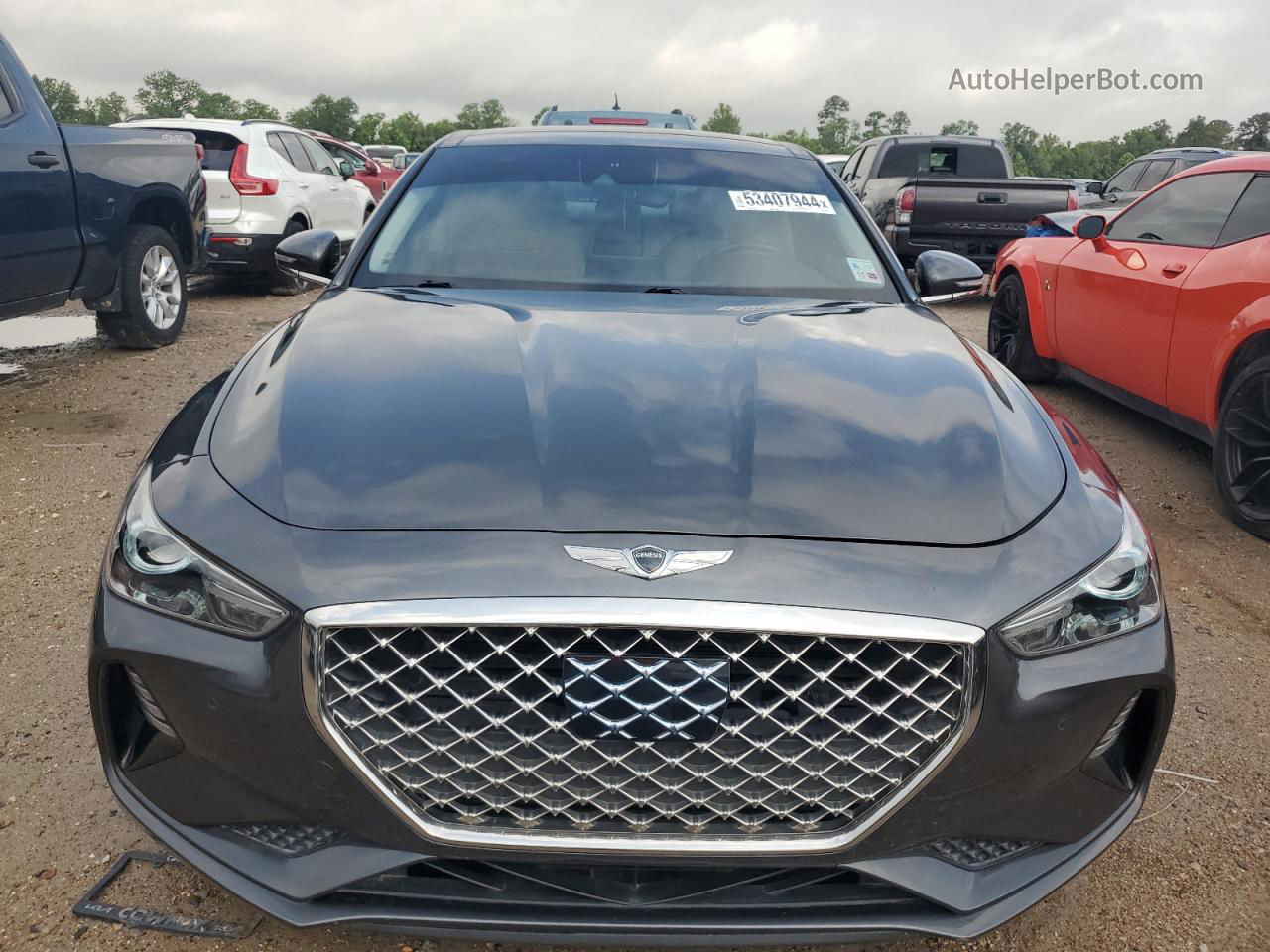 2019 Genesis G70 Elite Gray vin: KMTG34LA2KU014609