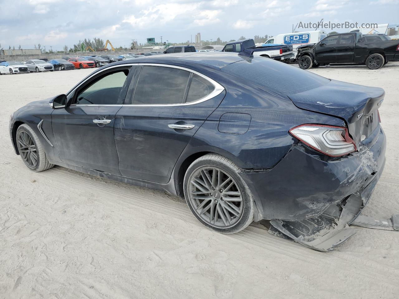 2019 Genesis G70 Elite Blue vin: KMTG34LA5KU040038