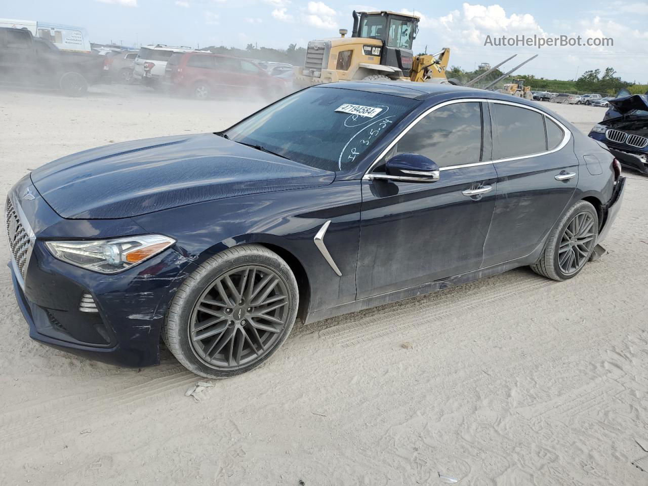 2019 Genesis G70 Elite Blue vin: KMTG34LA5KU040038