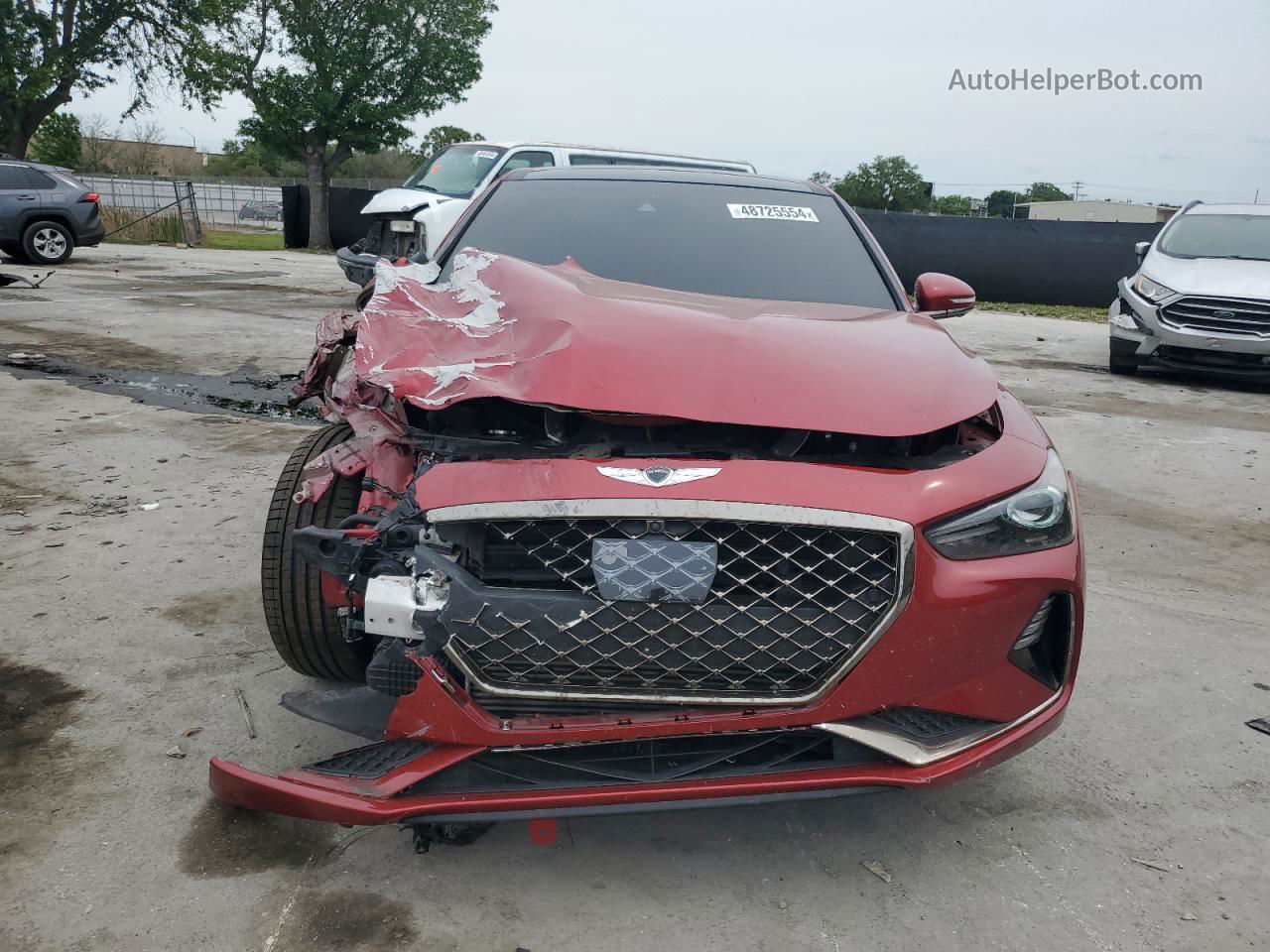 2019 Genesis G70 Prestige Red vin: KMTG34LE6KU015359