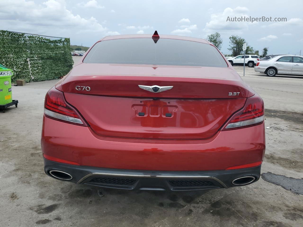 2019 Genesis G70 Prestige Red vin: KMTG34LE6KU015359