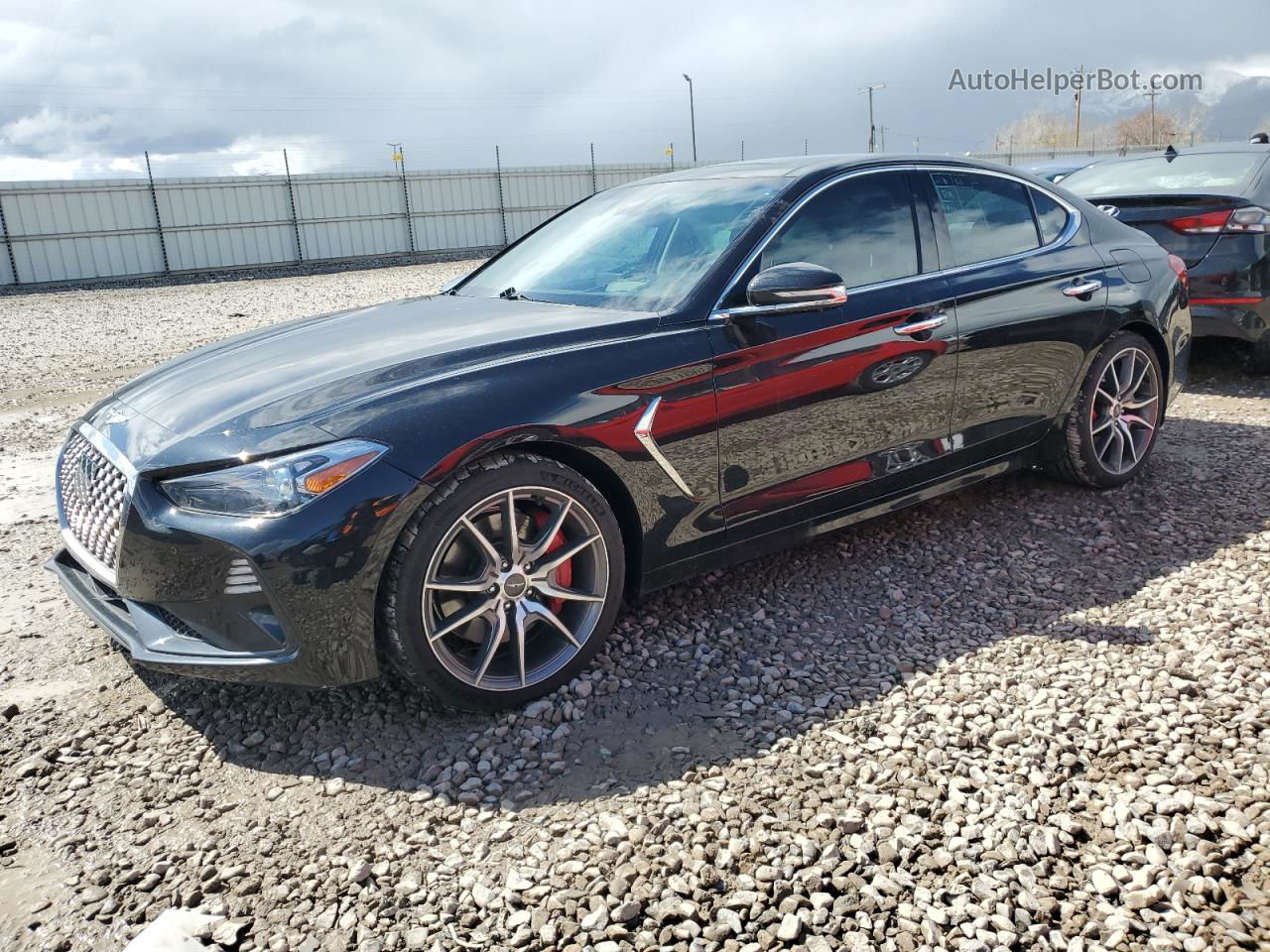 2019 Genesis G70 Prestige Black vin: KMTG34LE6KU026345