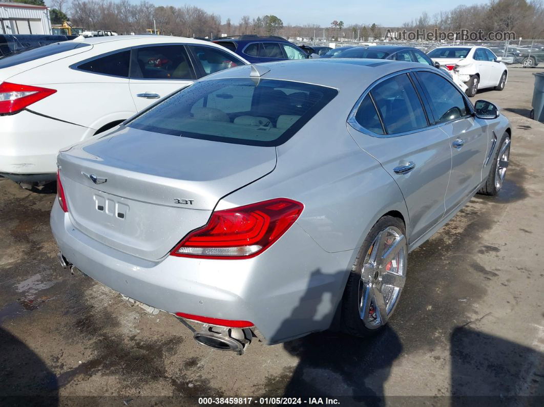 2019 Genesis G70 3.3t Advanced Серебряный vin: KMTG34LEXKU019933