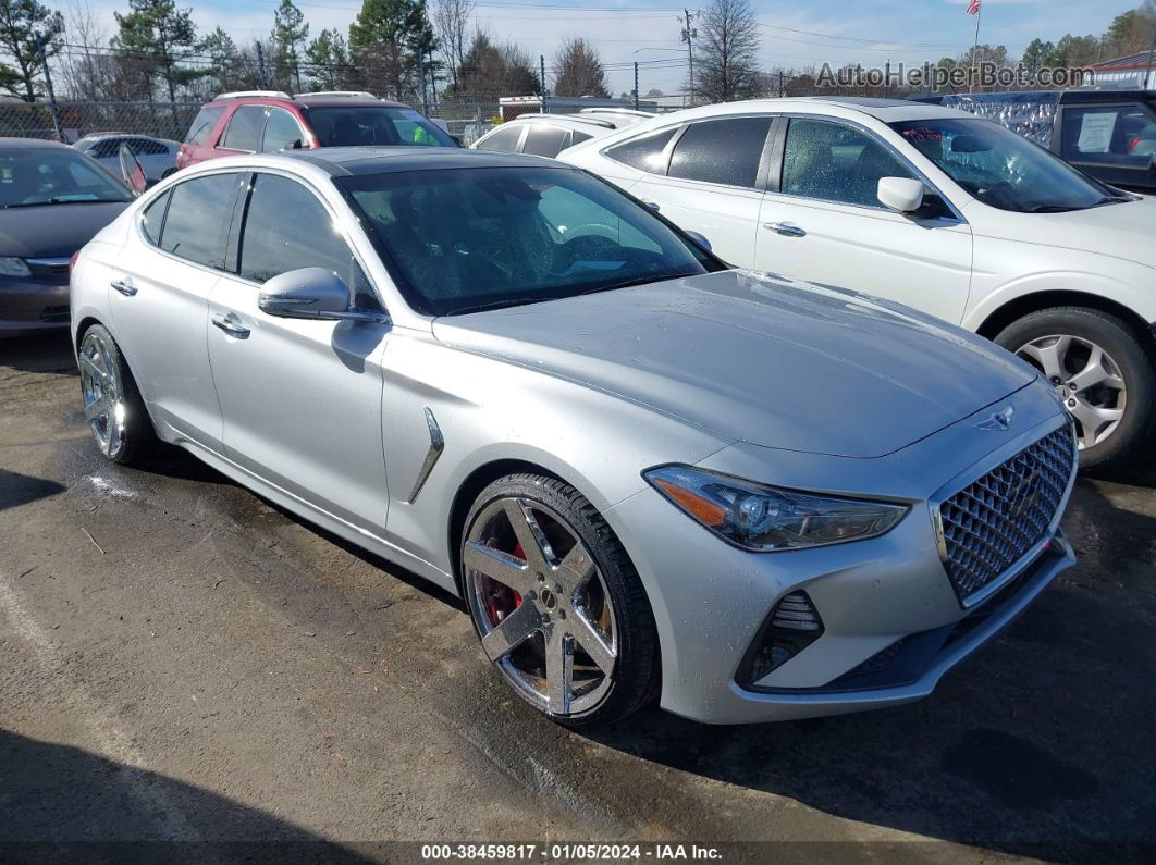 2019 Genesis G70 3.3t Advanced Silver vin: KMTG34LEXKU019933