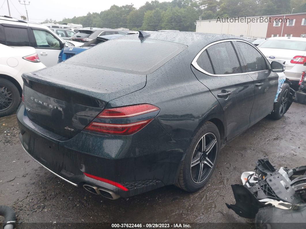 2022 Genesis G70 2.0t Awd Gray vin: KMTG34TA0NU101574