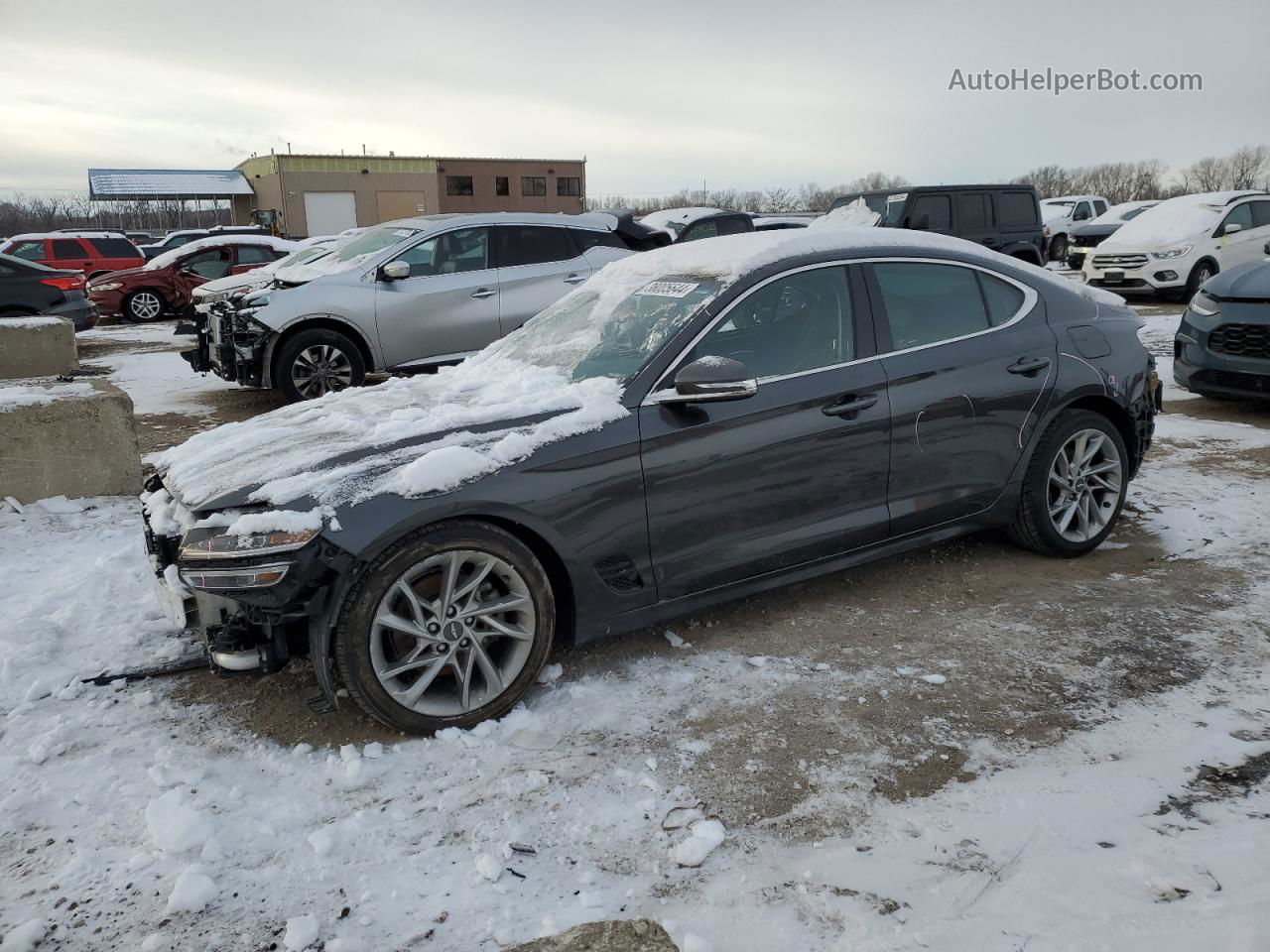 2022 Genesis G70 Base Черный vin: KMTG34TA1NU099544