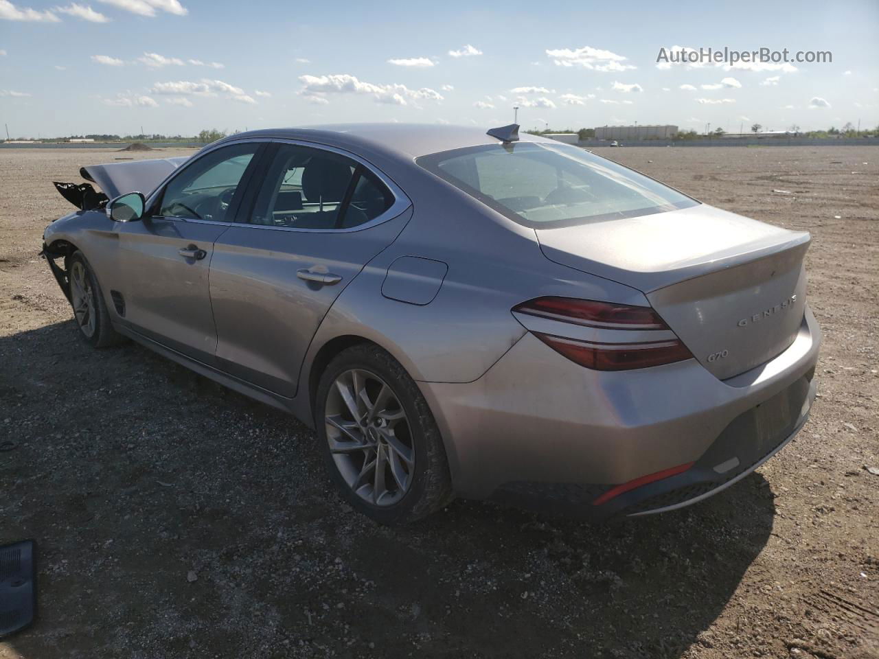 2022 Genesis G70 Base Gray vin: KMTG34TA5NU093035