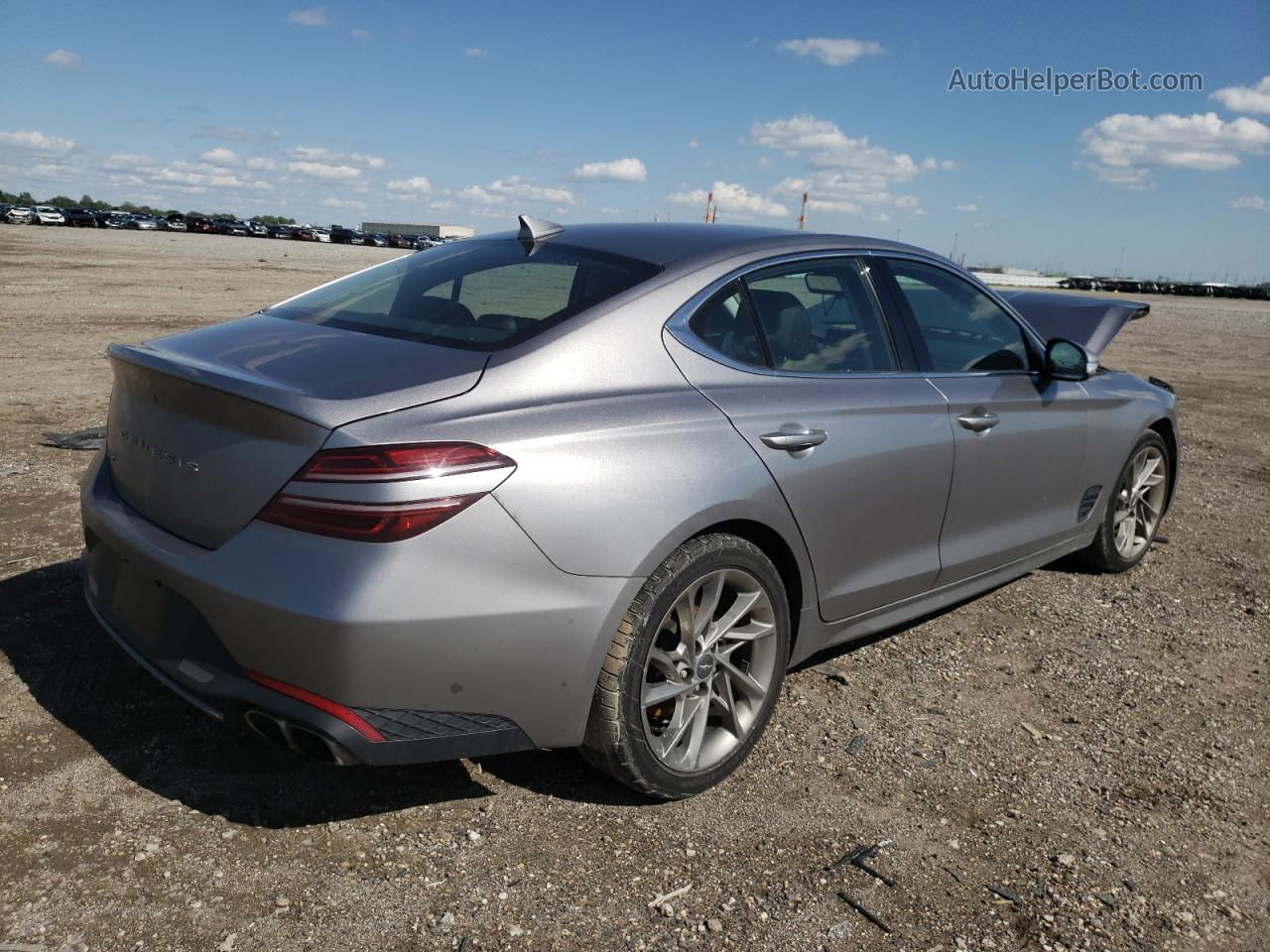 2022 Genesis G70 Base Gray vin: KMTG34TA5NU093035