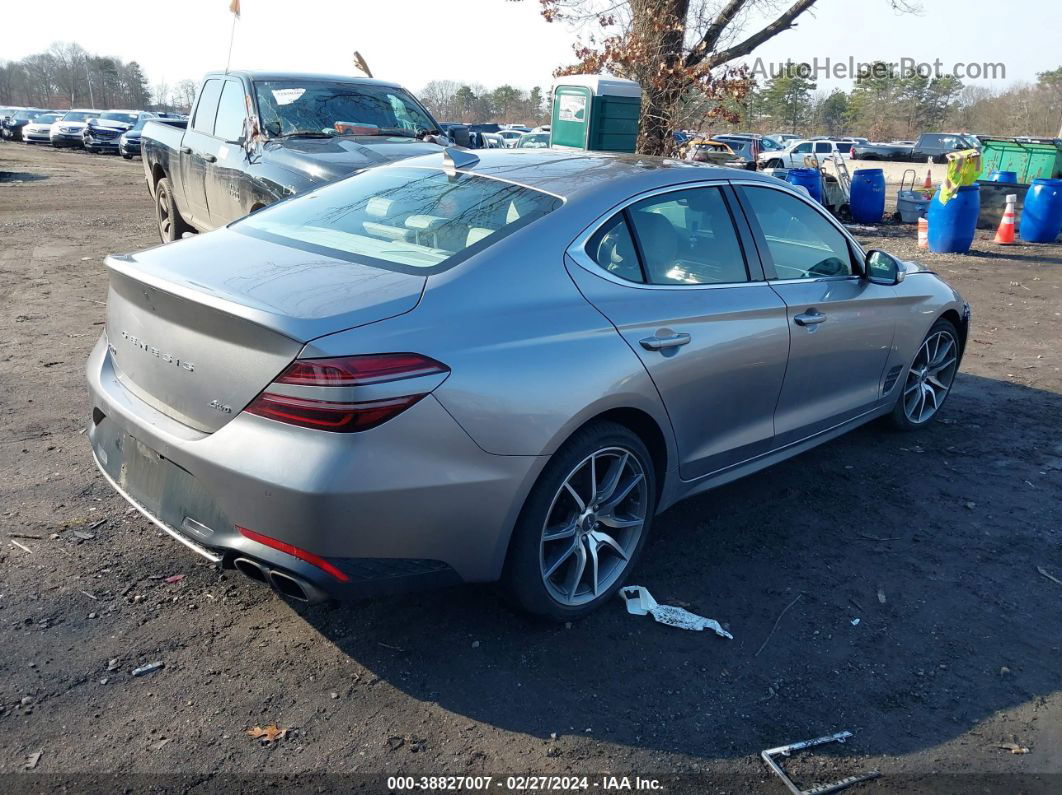 2022 Genesis G70 2.0t Awd Серый vin: KMTG34TA9NU098187