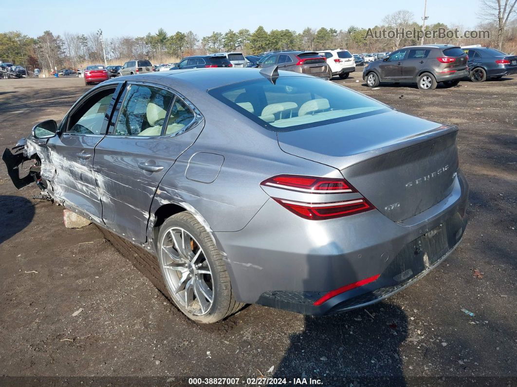 2022 Genesis G70 2.0t Awd Gray vin: KMTG34TA9NU098187