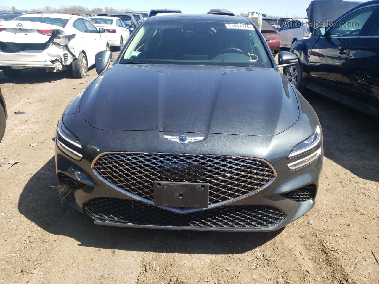 2022 Genesis G70 Base Charcoal vin: KMTG34TAXNU088980