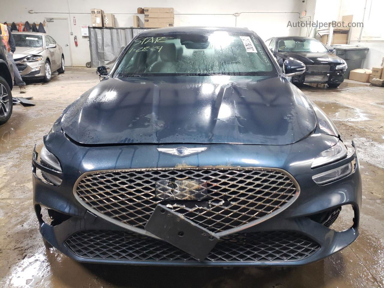 2022 Genesis G70 Base Blue vin: KMTG34TAXNU094245