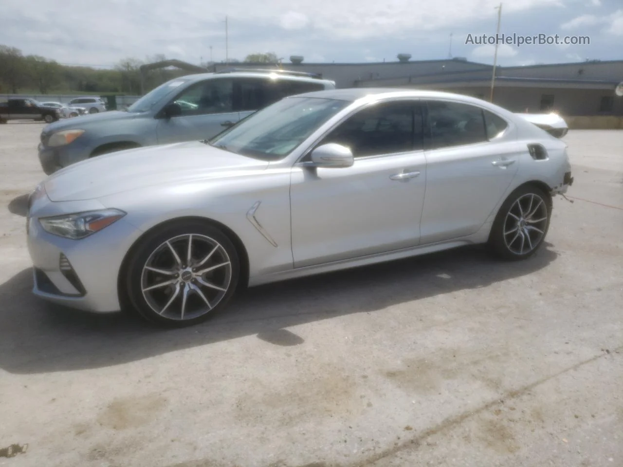 2019 Genesis G70 Prestige Silver vin: KMTG44LA7KU034206