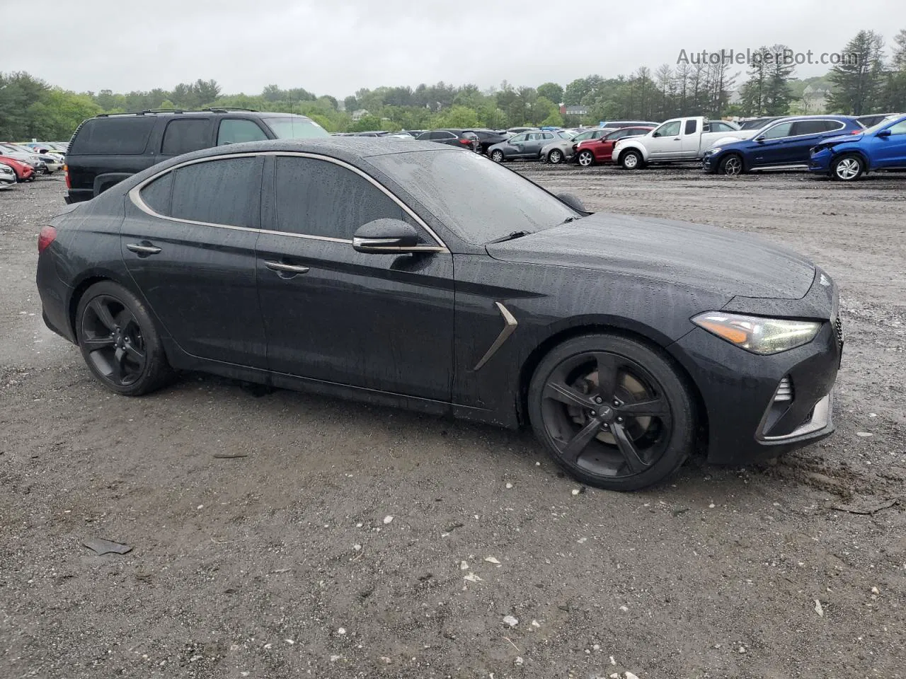 2019 Genesis G70 Prestige Black vin: KMTG44LA9KU012966