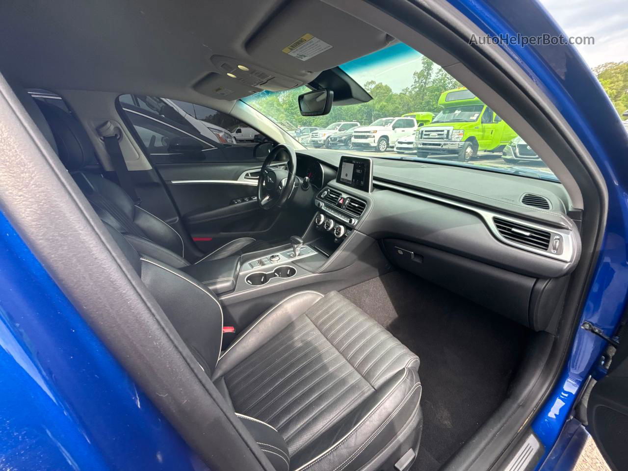 2019 Genesis G70 Advanced Blue vin: KMTG54LE2KU031956