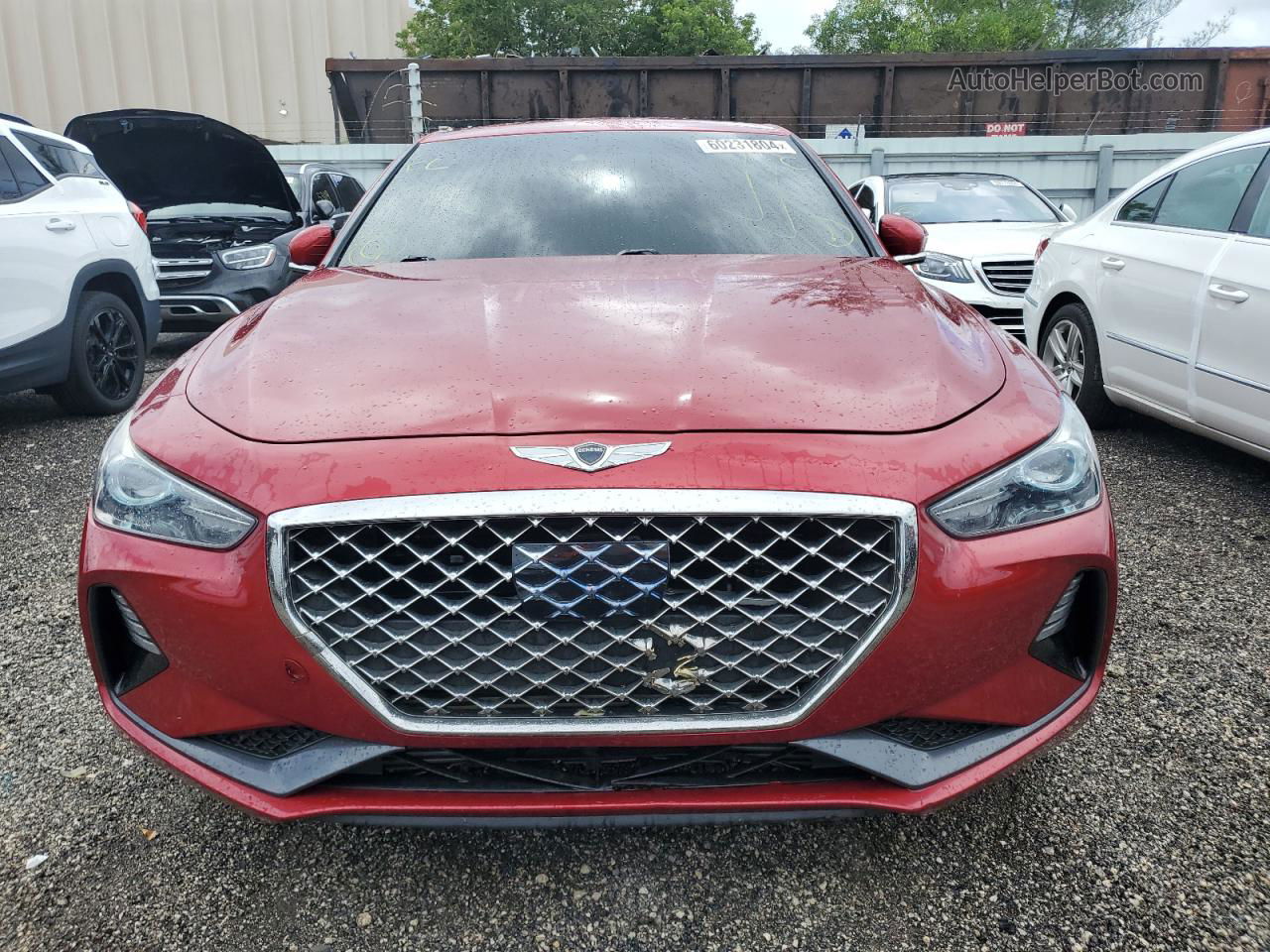 2019 Genesis G70 Advanced Red vin: KMTG54LE8KU027877