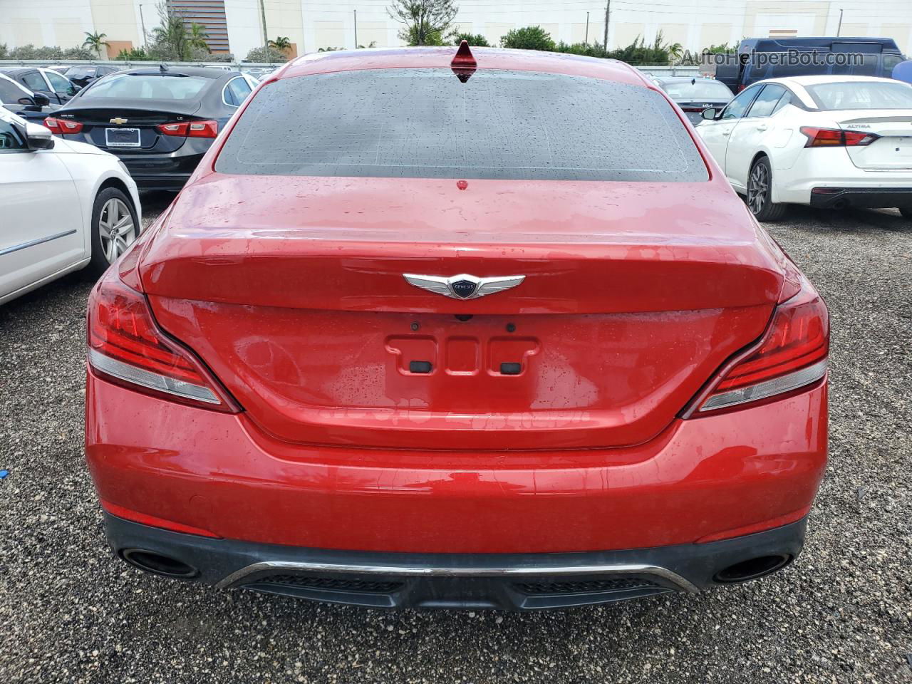 2019 Genesis G70 Advanced Red vin: KMTG54LE8KU027877