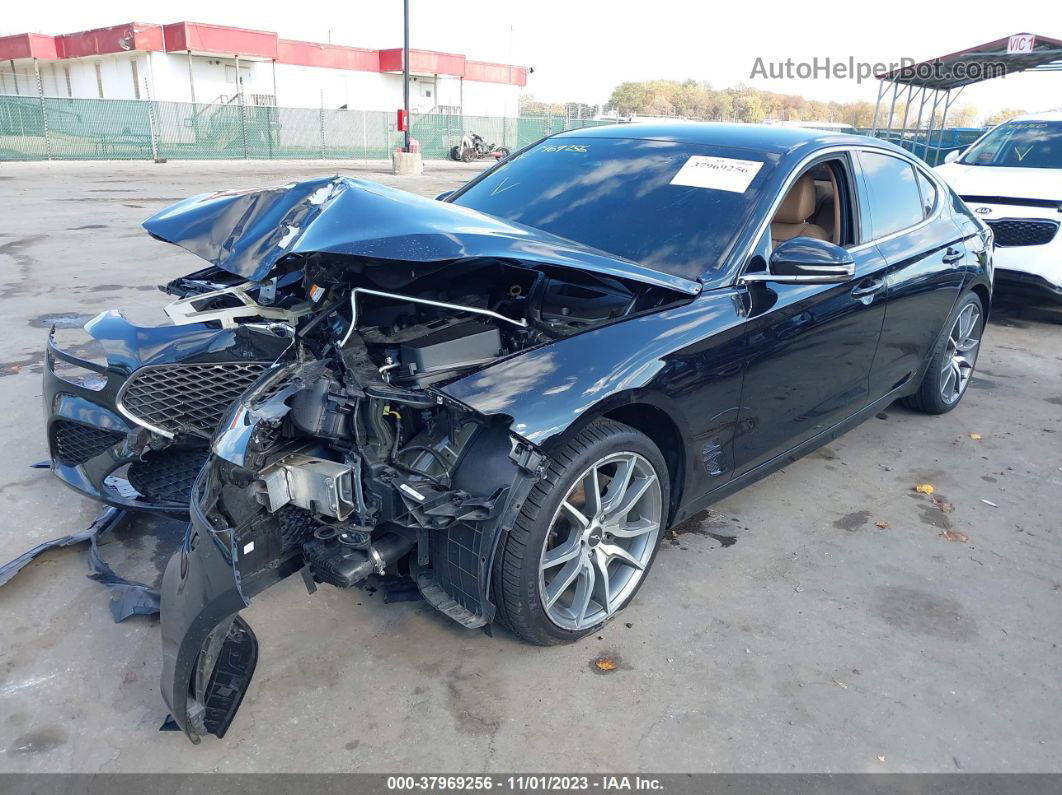 2022 Genesis G70 3.3t Awd Black vin: KMTG54TE0NU082523