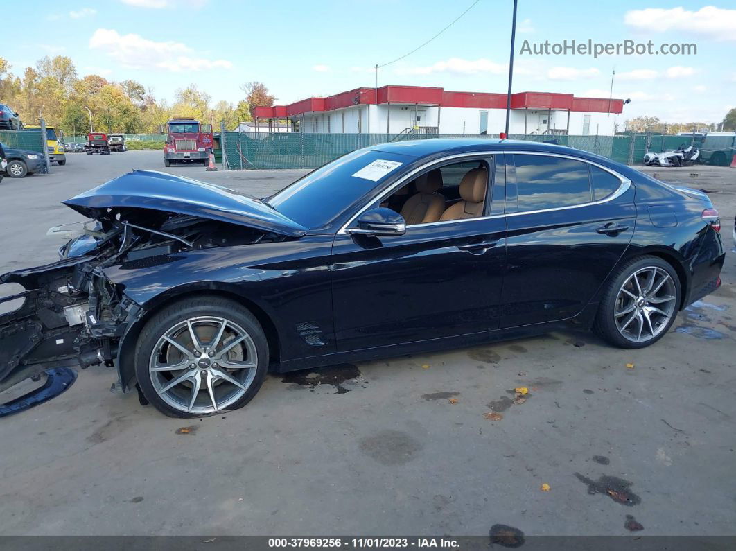 2022 Genesis G70 3.3t Awd Black vin: KMTG54TE0NU082523