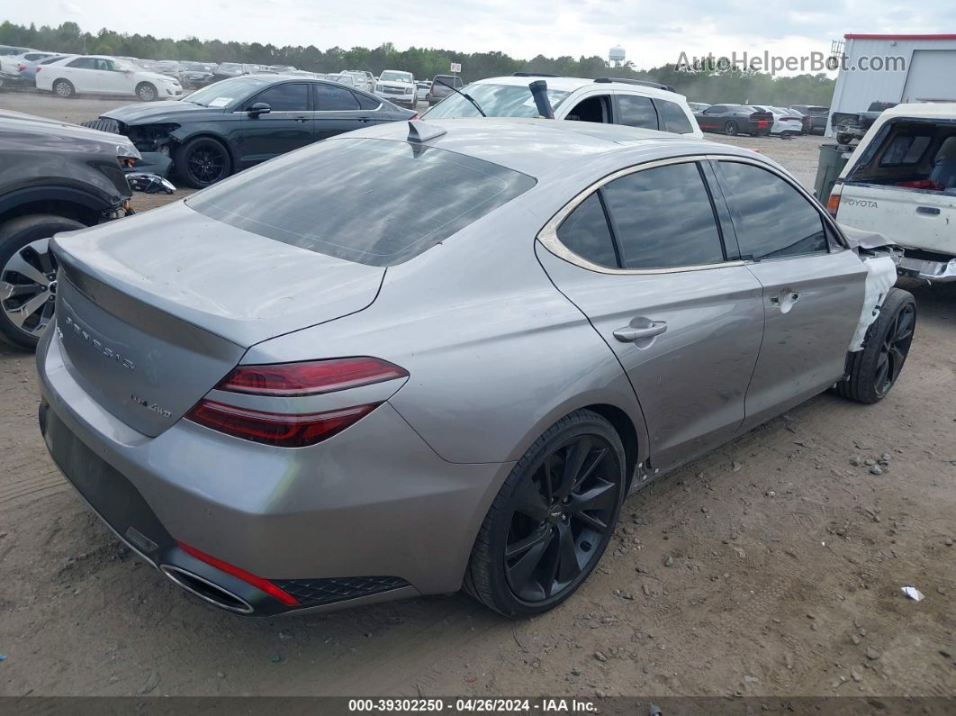 2022 Genesis G70 3.3t Awd Gray vin: KMTG54TE7NU088318