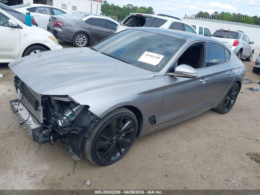 2022 Genesis G70 3.3t Awd Gray vin: KMTG54TE7NU088318