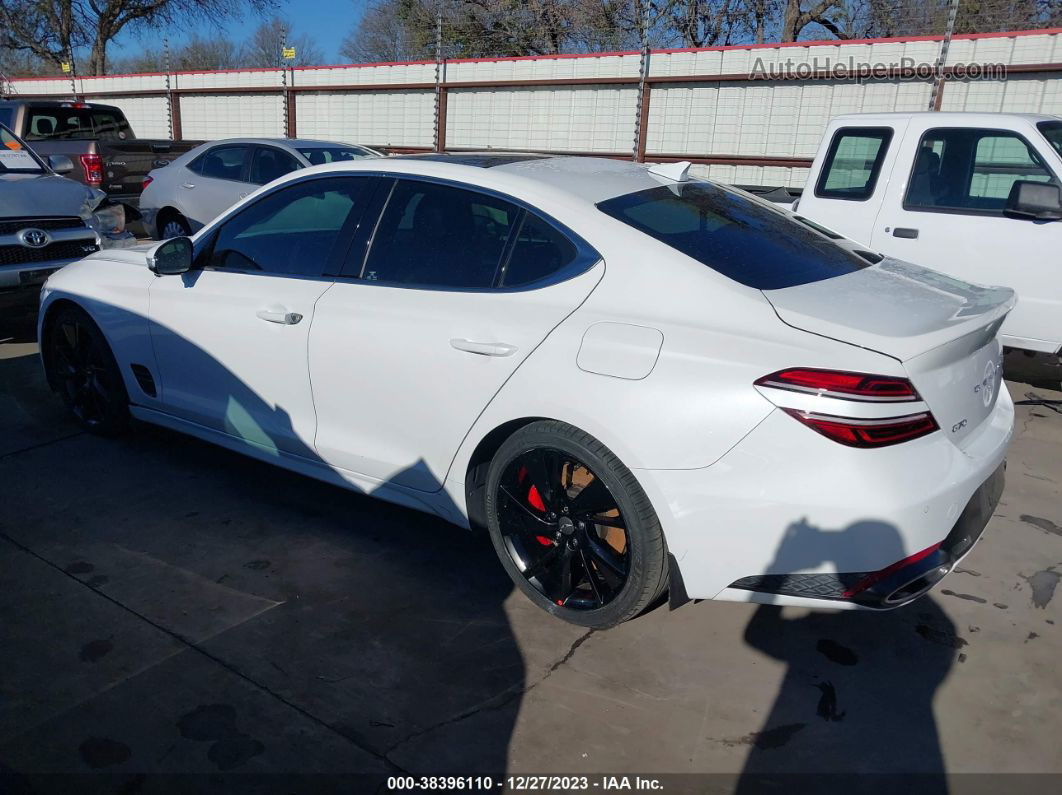 2022 Genesis G70 3.3t Rwd White vin: KMTG54TE7NU088531