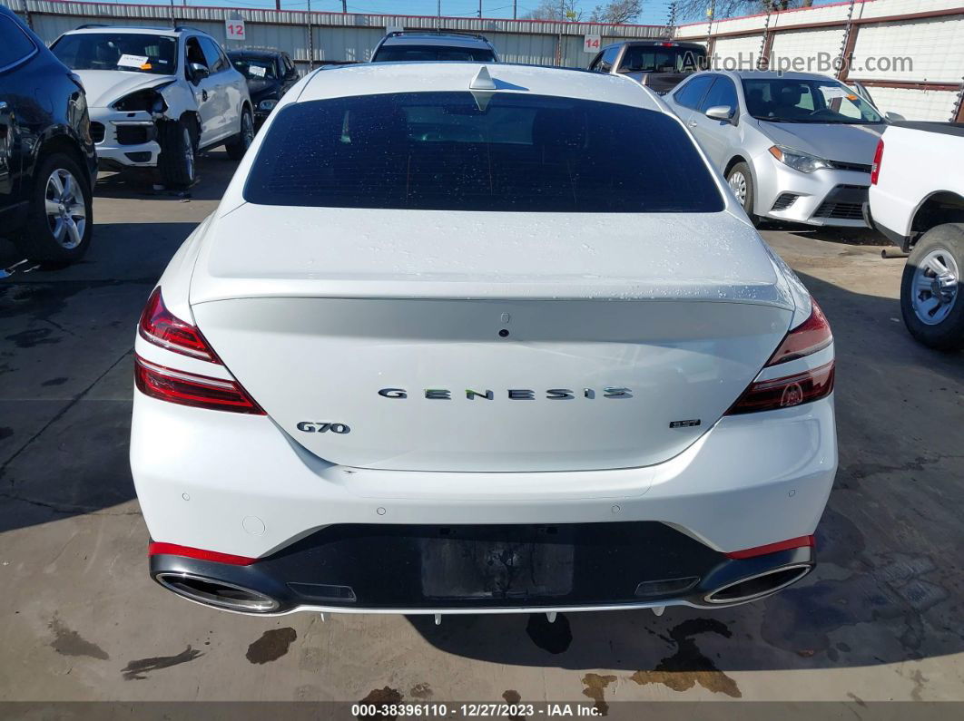 2022 Genesis G70 3.3t Rwd White vin: KMTG54TE7NU088531