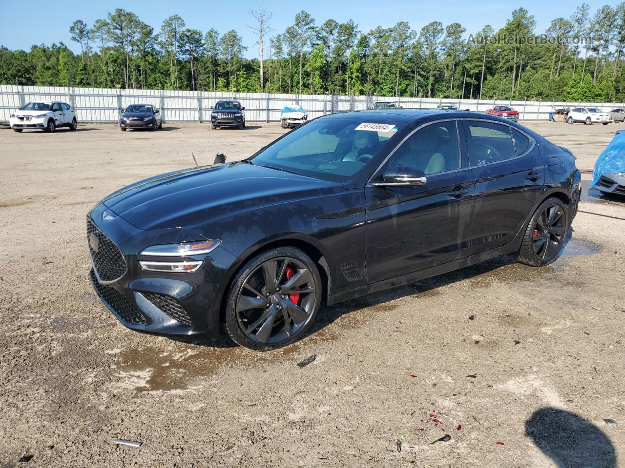 2022 Genesis G70 Base Black vin: KMTG54TEXNU103233