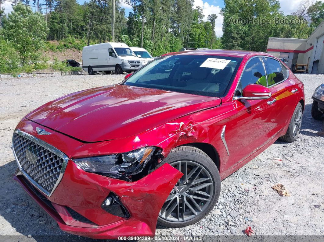 2019 Genesis G70 2.0t Advanced Красный vin: KMTG64LA0KU037880