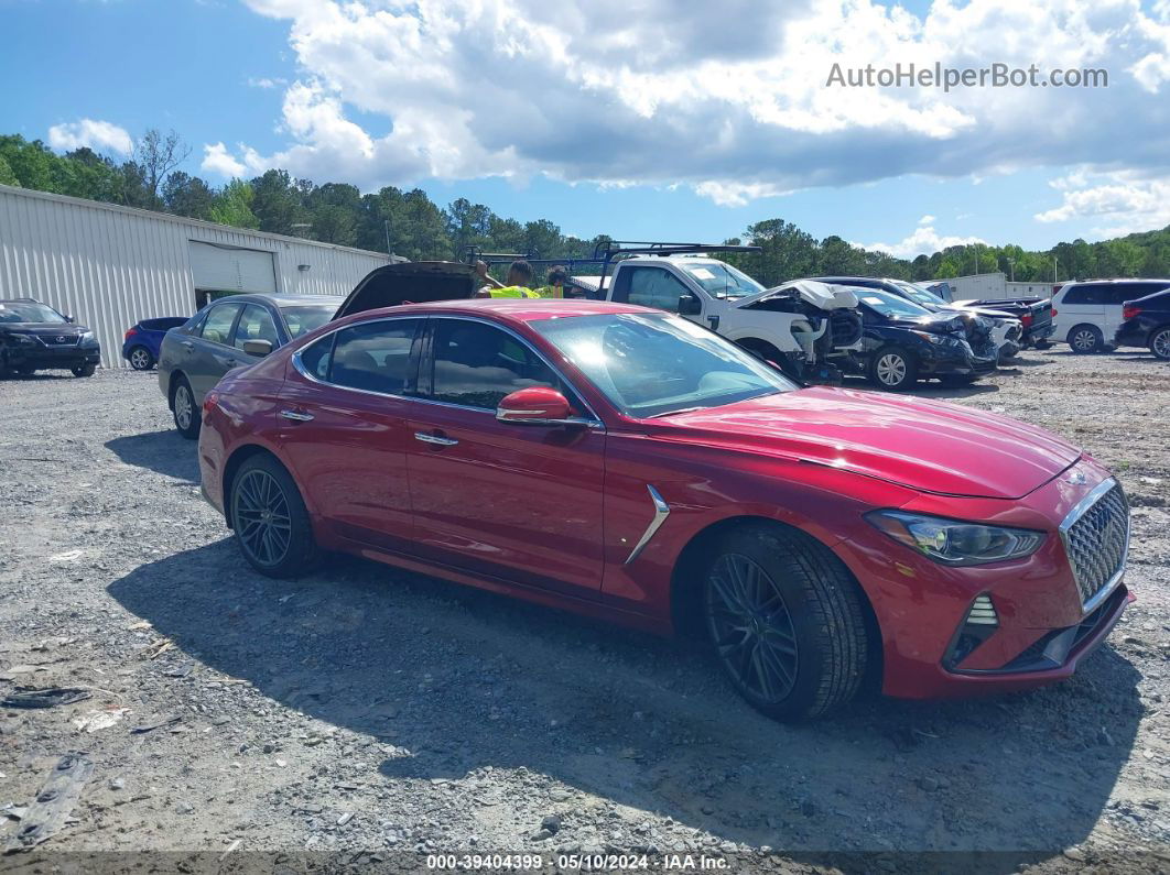 2019 Genesis G70 2.0t Advanced Red vin: KMTG64LA0KU037880