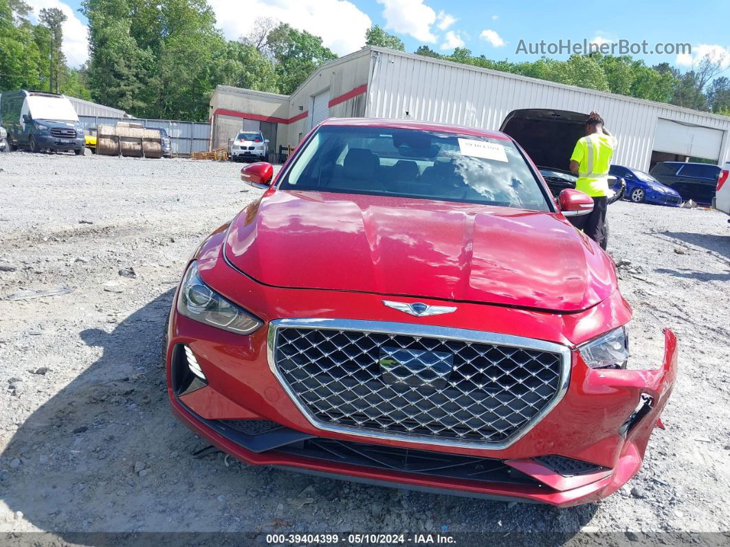 2019 Genesis G70 2.0t Advanced Красный vin: KMTG64LA0KU037880