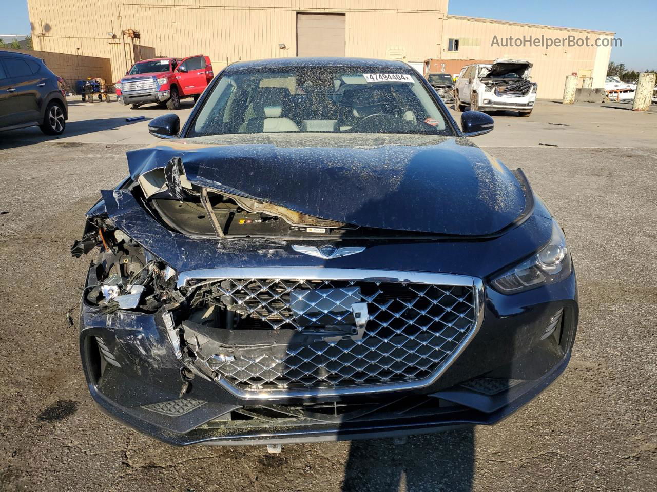 2019 Genesis G70 Advanced Blue vin: KMTG64LA5KU024526