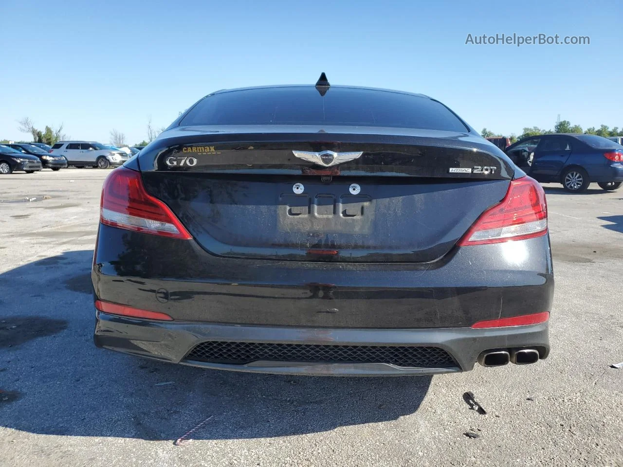 2019 Genesis G70 Advanced Black vin: KMTG64LA8KU025105