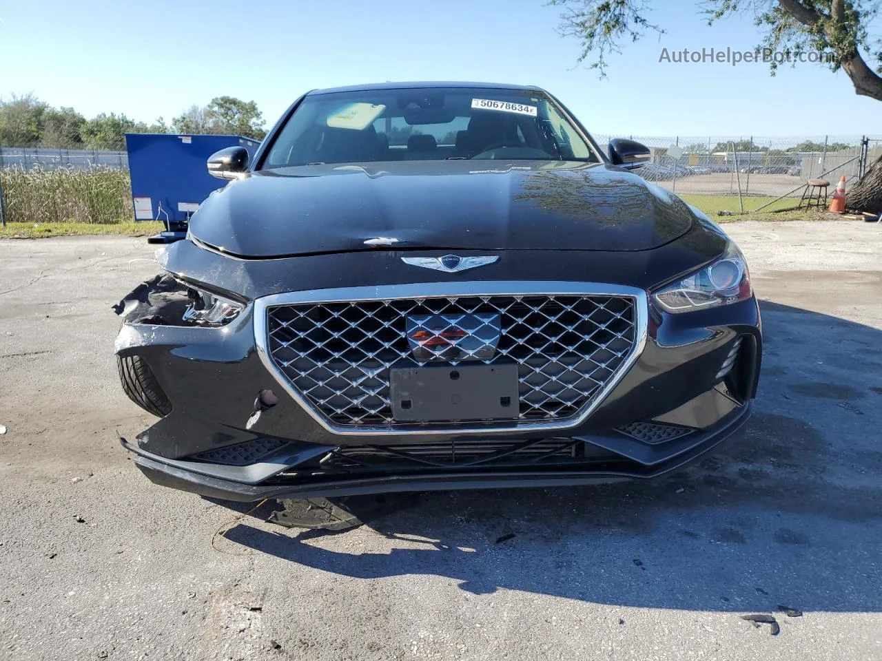 2019 Genesis G70 Advanced Черный vin: KMTG64LA8KU025105