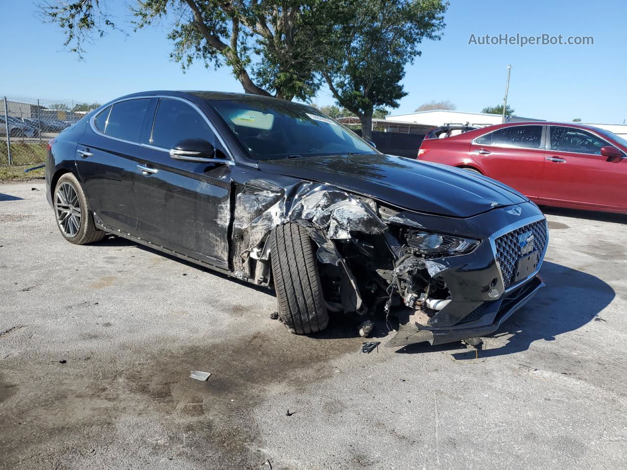 2019 Genesis G70 Advanced Black vin: KMTG64LA8KU025105