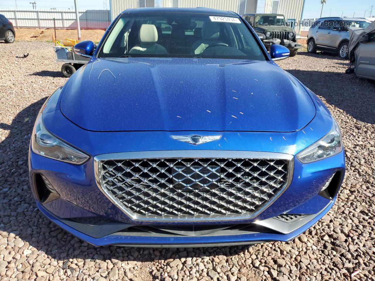 2019 Genesis G70 Elite Blue vin: KMTG74LE8KU024116