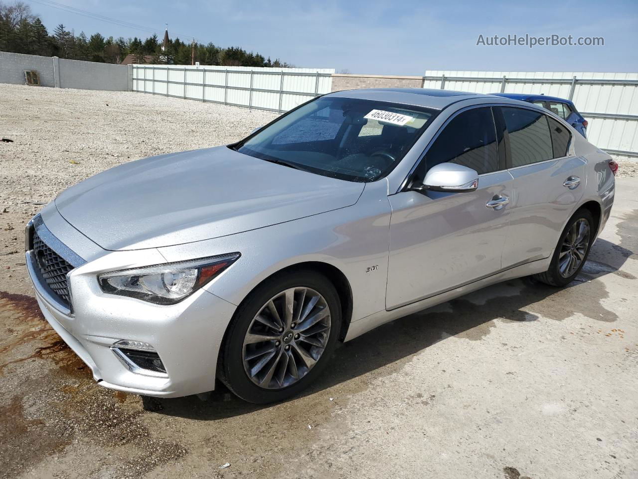 2019 Infiniti Q50 Luxe Gray vin: JN1EV7AR3KM559487