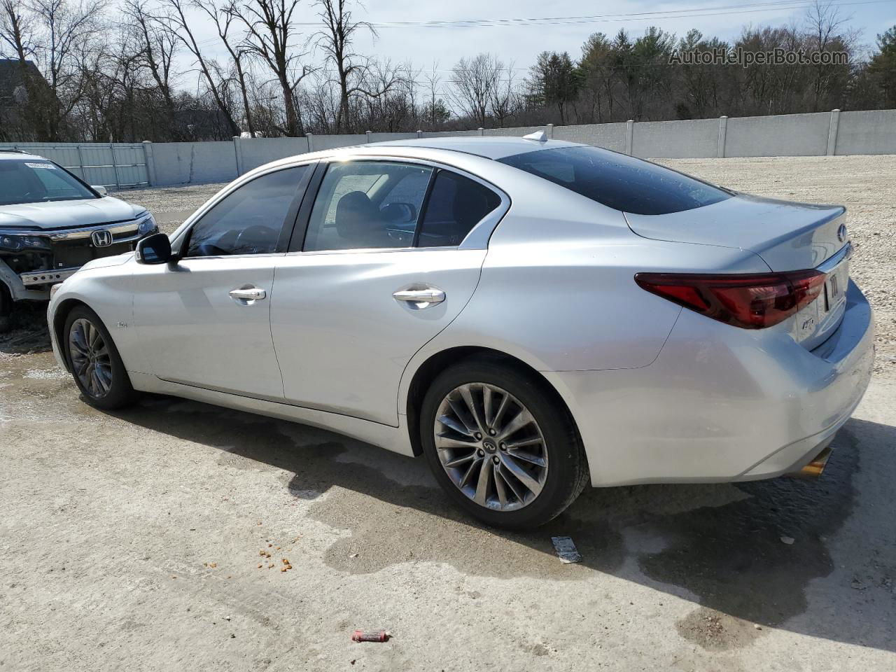 2019 Infiniti Q50 Luxe Серый vin: JN1EV7AR3KM559487