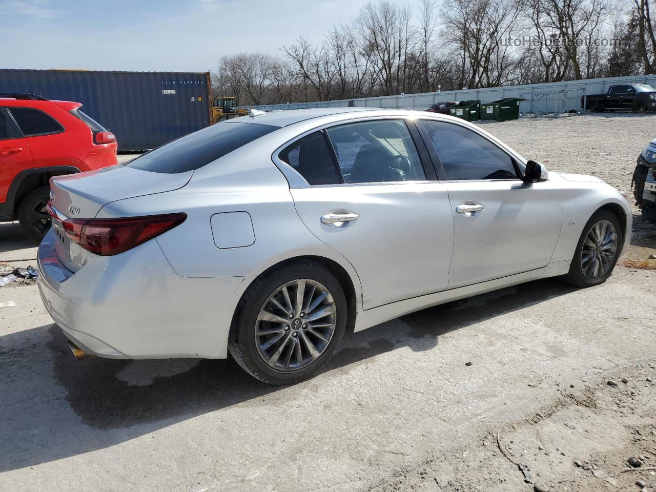 2019 Infiniti Q50 Luxe Серый vin: JN1EV7AR3KM559487