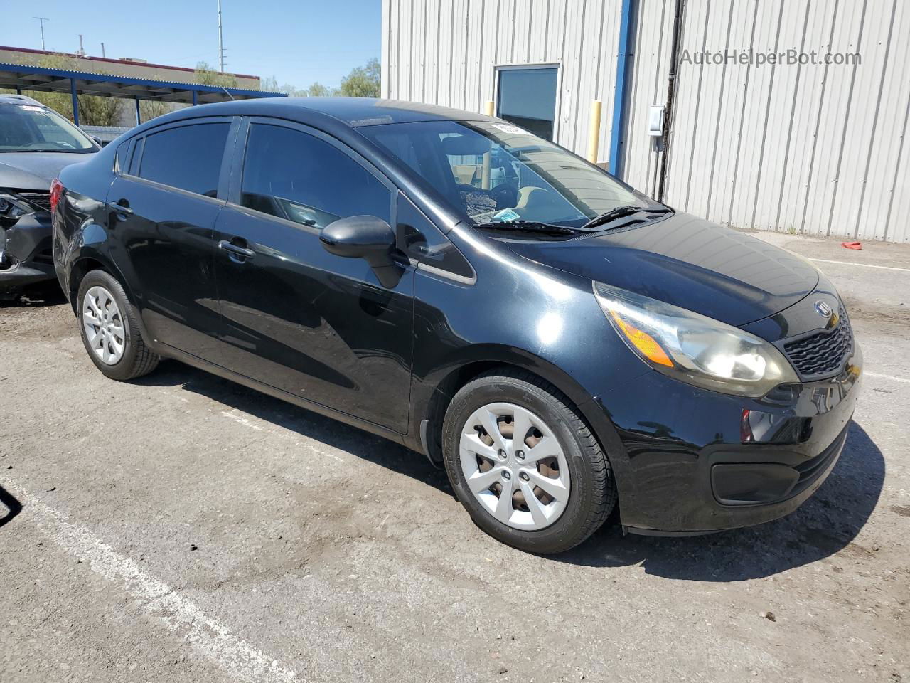 2013 Kia Rio Lx Black vin: KNADM4A30D6135436