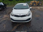 2013 Kia Rio Lx White vin: KNADM4A30D6171658