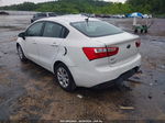 2013 Kia Rio Lx White vin: KNADM4A30D6171658