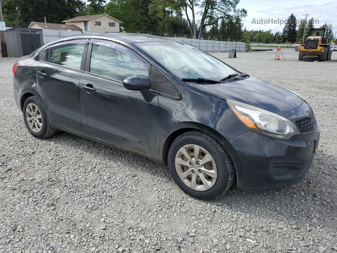 2013 Kia Rio Lx Black vin: KNADM4A30D6194860