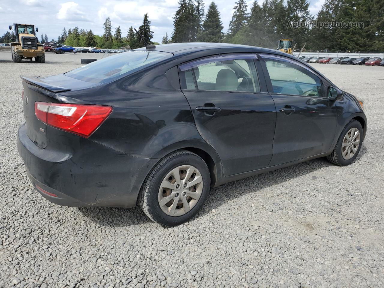 2013 Kia Rio Lx Black vin: KNADM4A30D6194860