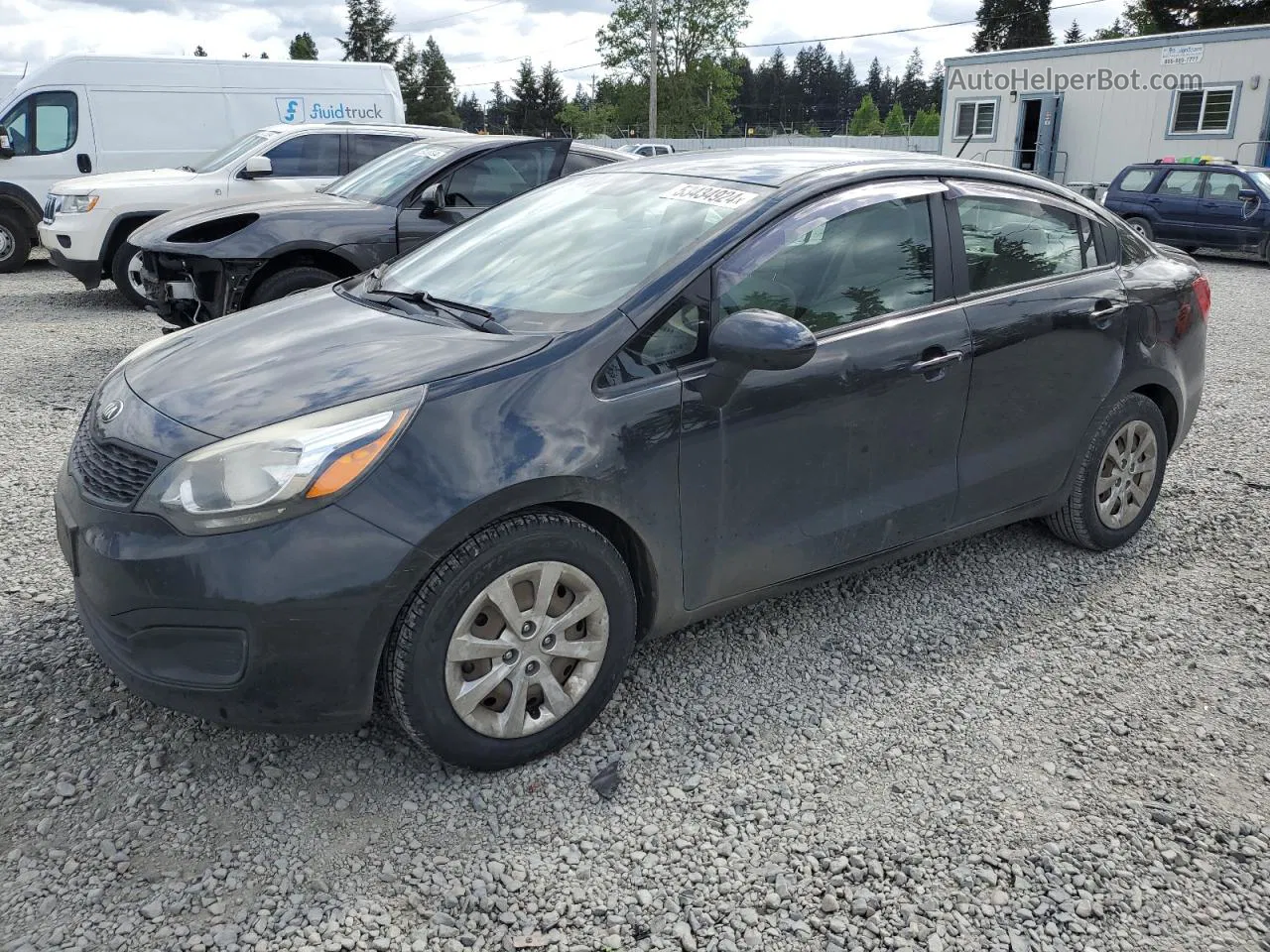 2013 Kia Rio Lx Black vin: KNADM4A30D6194860