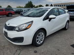 2013 Kia Rio Lx White vin: KNADM4A30D6211883