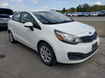 2013 Kia Rio Lx White vin: KNADM4A30D6211883